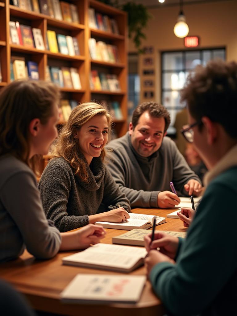 Author signing event at The Curious Tome Booksellers