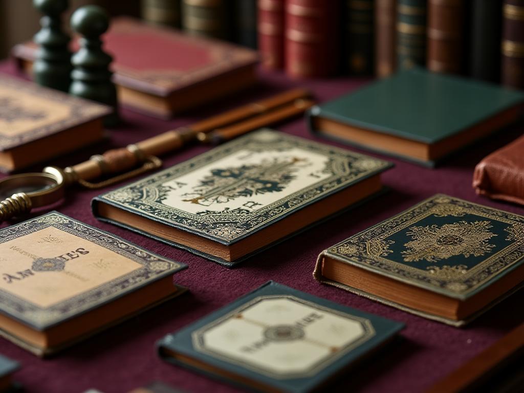 Rare and first edition books display at The Curious Tome