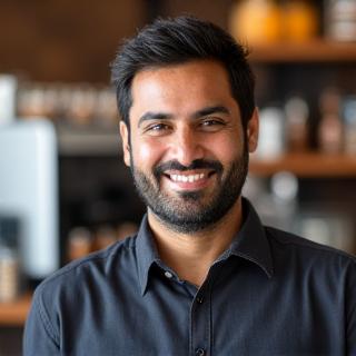 Ahmed Hassan, Café Manager